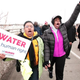 People in Flint, Mich., participate in a national mile-long march, organized in part by the Rev. Jesse Jackson, to highlight the push for clean water in the city on Feb. 19, 2016.
Bill Pugliano/Getty Images